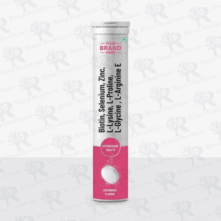 Biotin, Selenium, Zinc, L-Lysine, L-Proline, L-Glycine , L-Arginine Effervescent Tablets
