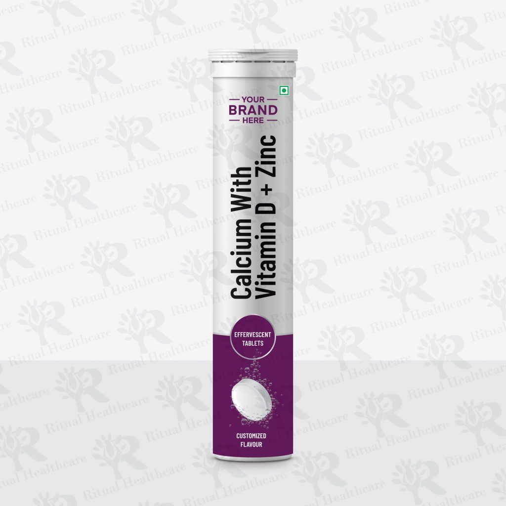 Calcium With Vitamin D + Zinc Effervescent Tablets