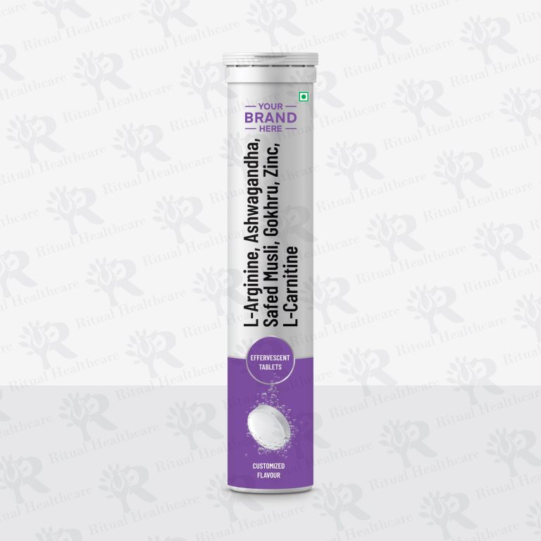 L-Arginine, Ashwagandha, Safed Musli, Gokhru, Zinc, L-Carnitine Effervescent Tablets