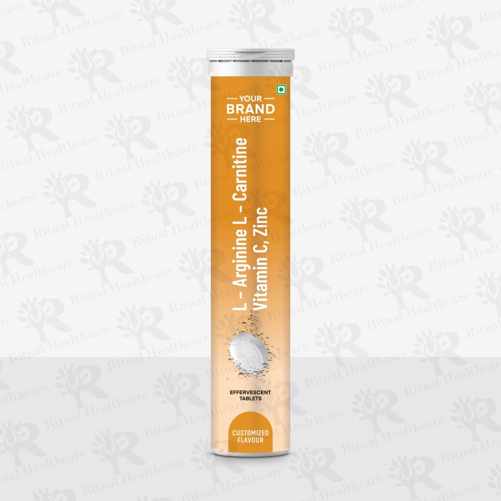 L – Arginine, L – Carnitine, Vitamin C, Zinc Effervescent Tablets